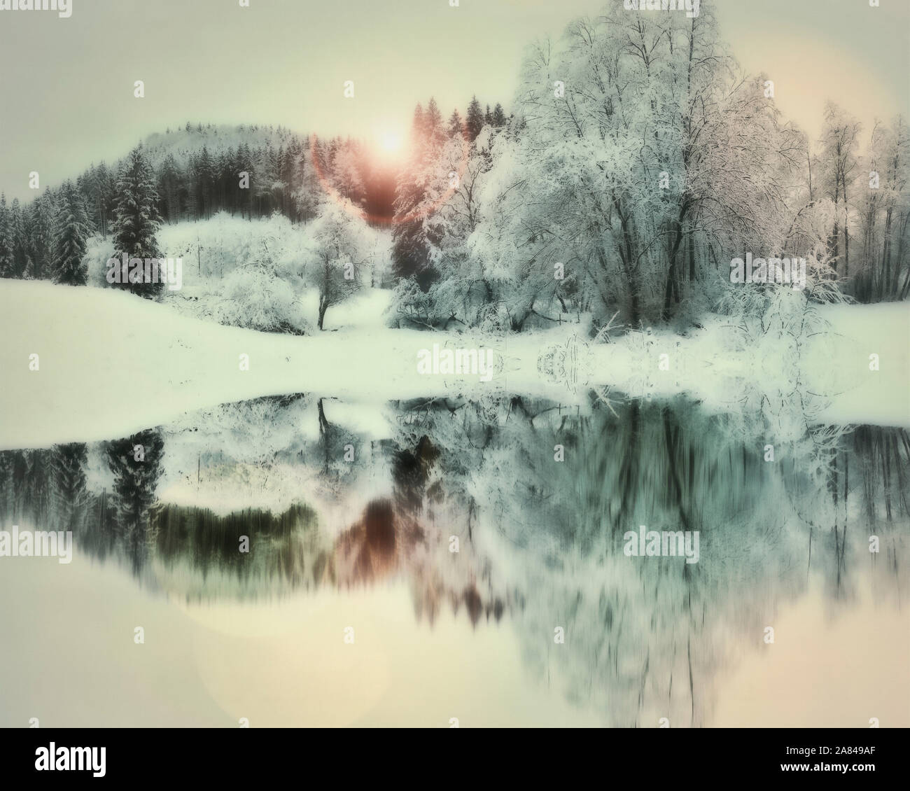 DE - BAVARIA: Yuletide Wonderland Stock Photo