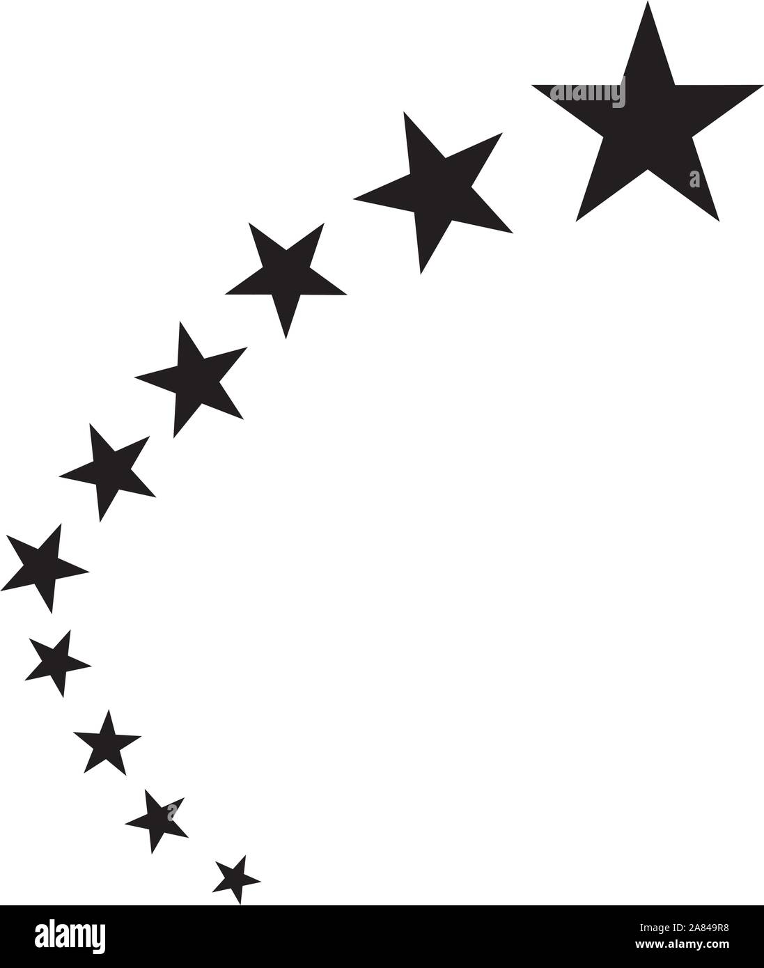 star icon. star design tattoos. Stock Vector