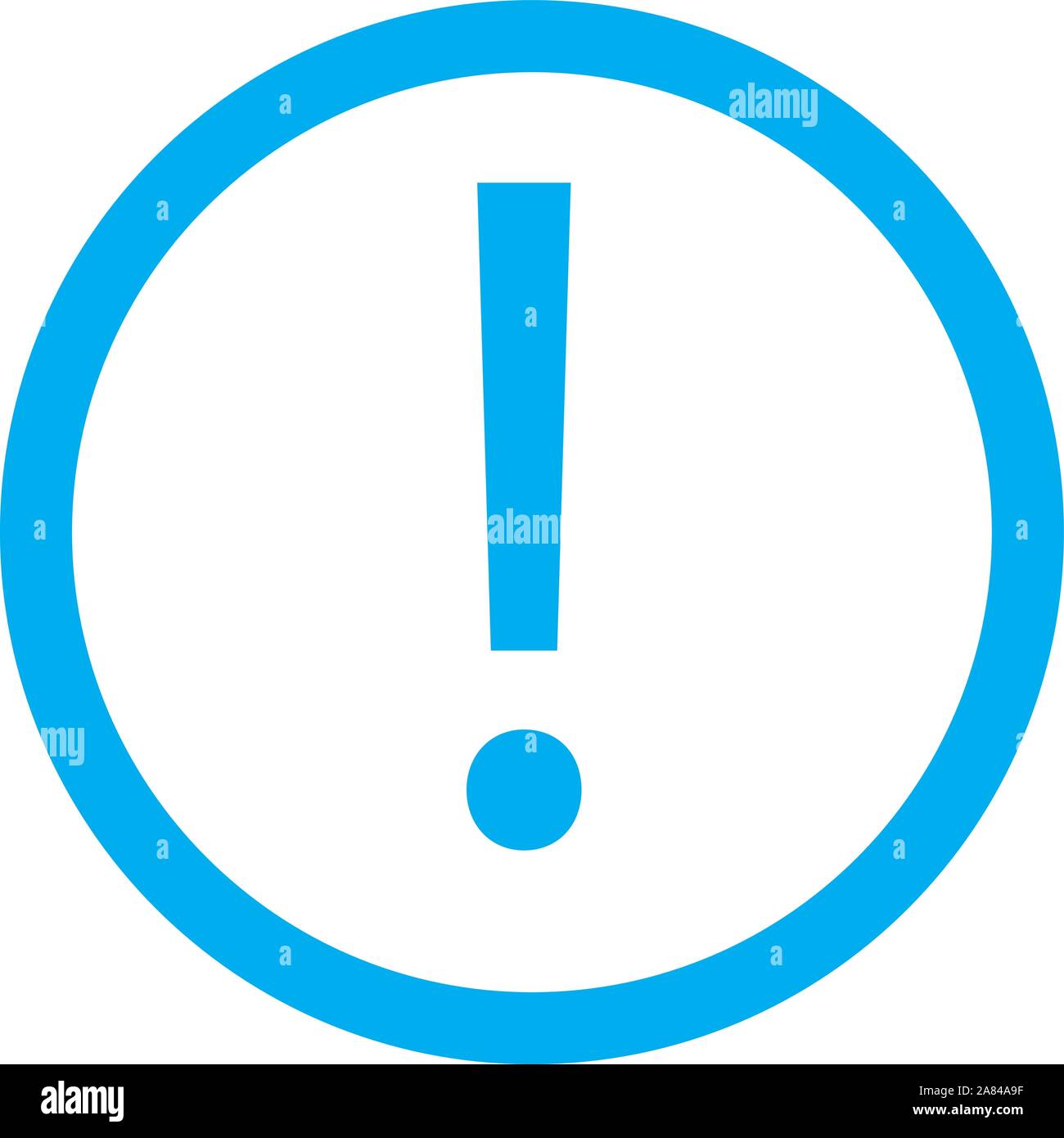 exclamation mark icon on white background. exclamation mark sign. Stock Vector