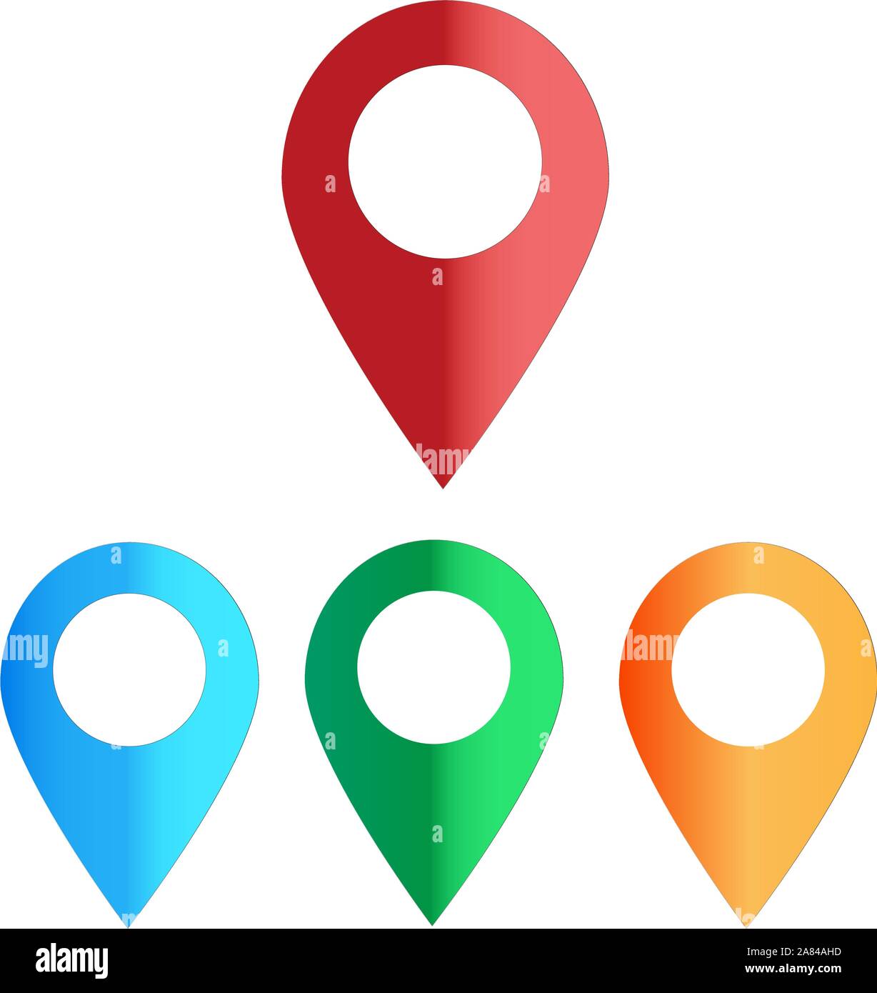 map colors icon on white background. map color sign. map point Stock ...