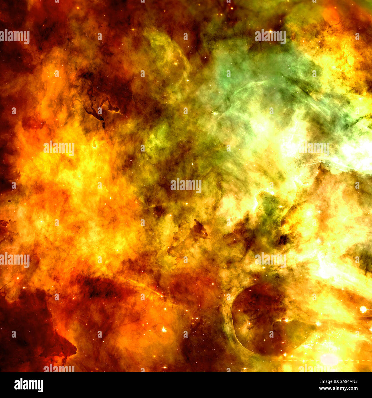 Nebula in outer space. Gas and dust clouds. Elements of this image