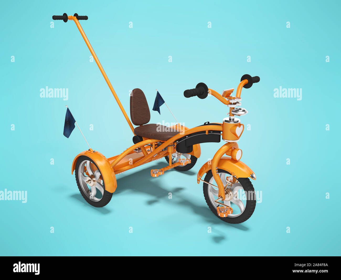 orange childrens bike