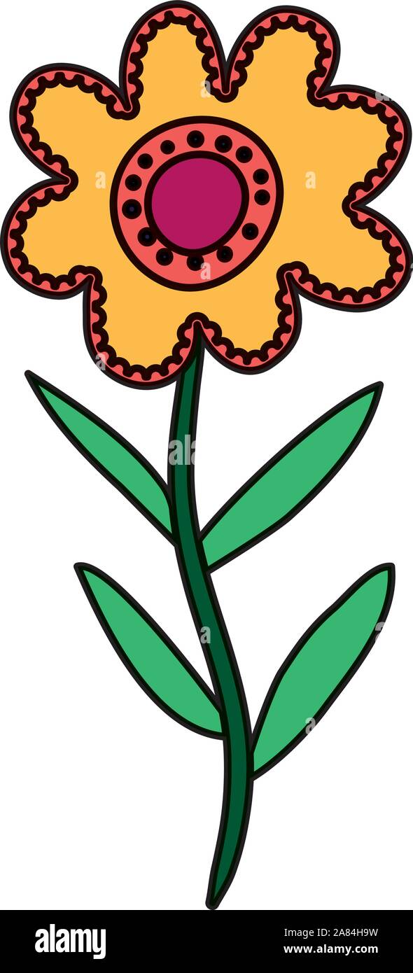 beautiful flower garden isolated icon Stock Vector Image & Art - Alamy