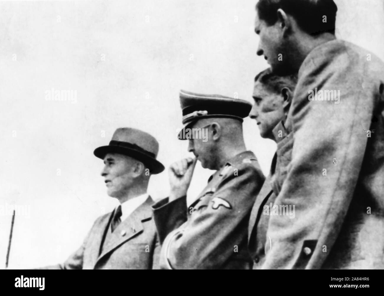 max faust, heinrich himmler, auschwitz, 1942 Stock Photo