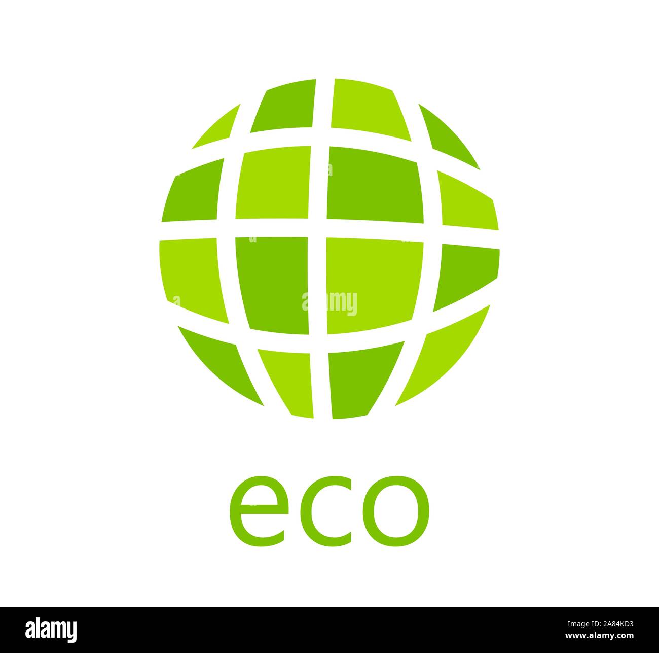 Green eco globe icon. Vector illustration Stock Vector Image & Art - Alamy