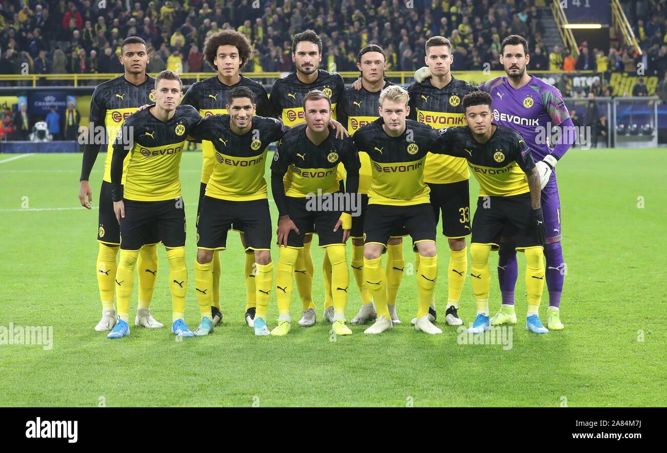 Dortmund, Deutschland. 05th Nov, 2019. firo: 05.11.2019 Football, 2019/2020 Champions  League: BVB Borussia Dortmund - Inter Milan 3: 2 team photo, BVB | usage  worldwide Credit: dpa/Alamy Live News Stock Photo - Alamy