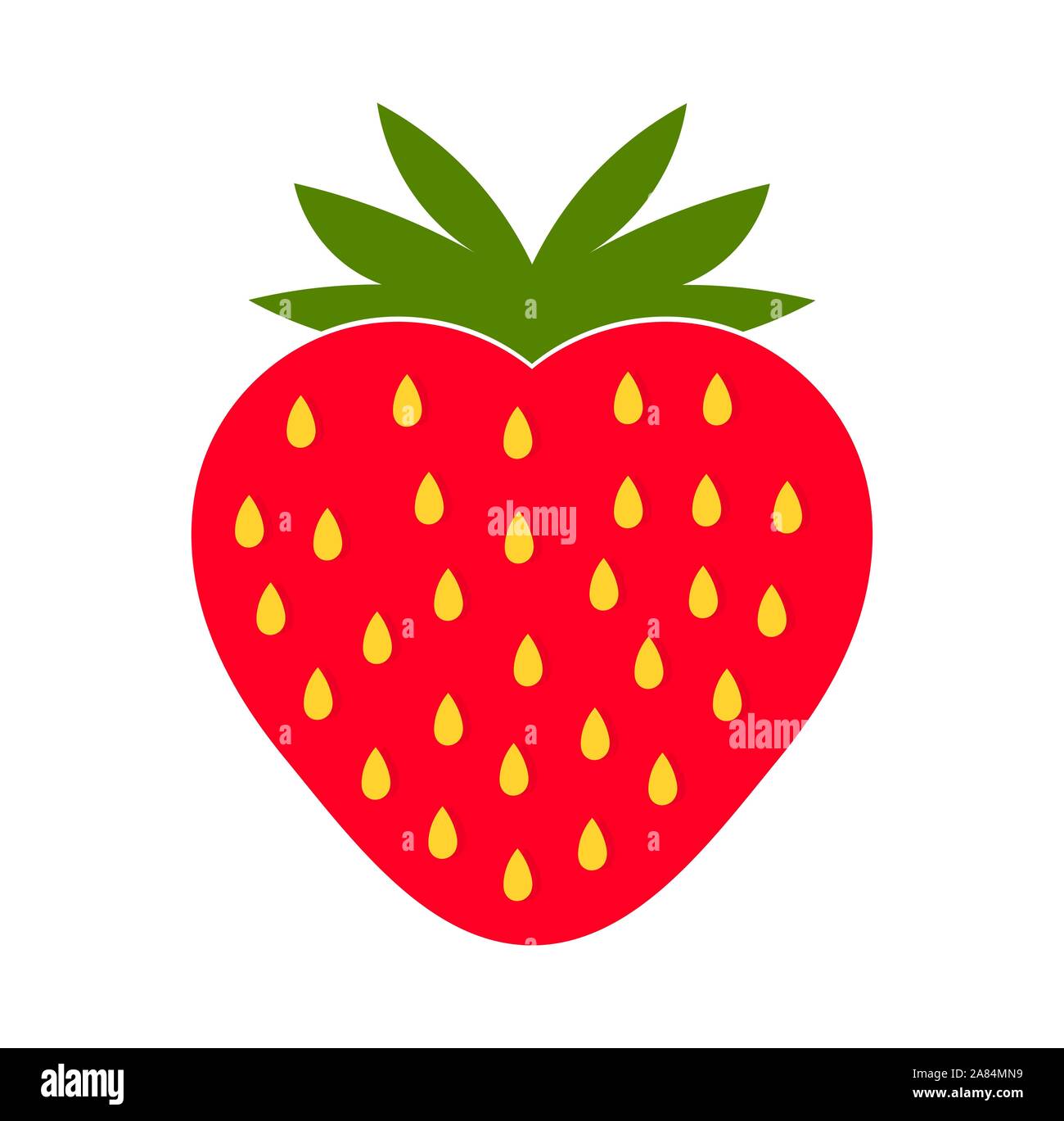 Strawberry fruit icon. Vector illustration Stock Vector Image & Art - Alamy