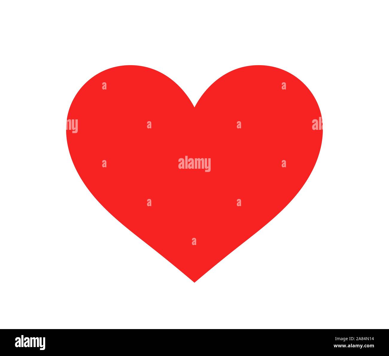 Red heart. Flat design icon illustration Stock Vector Image & Art - Alamy