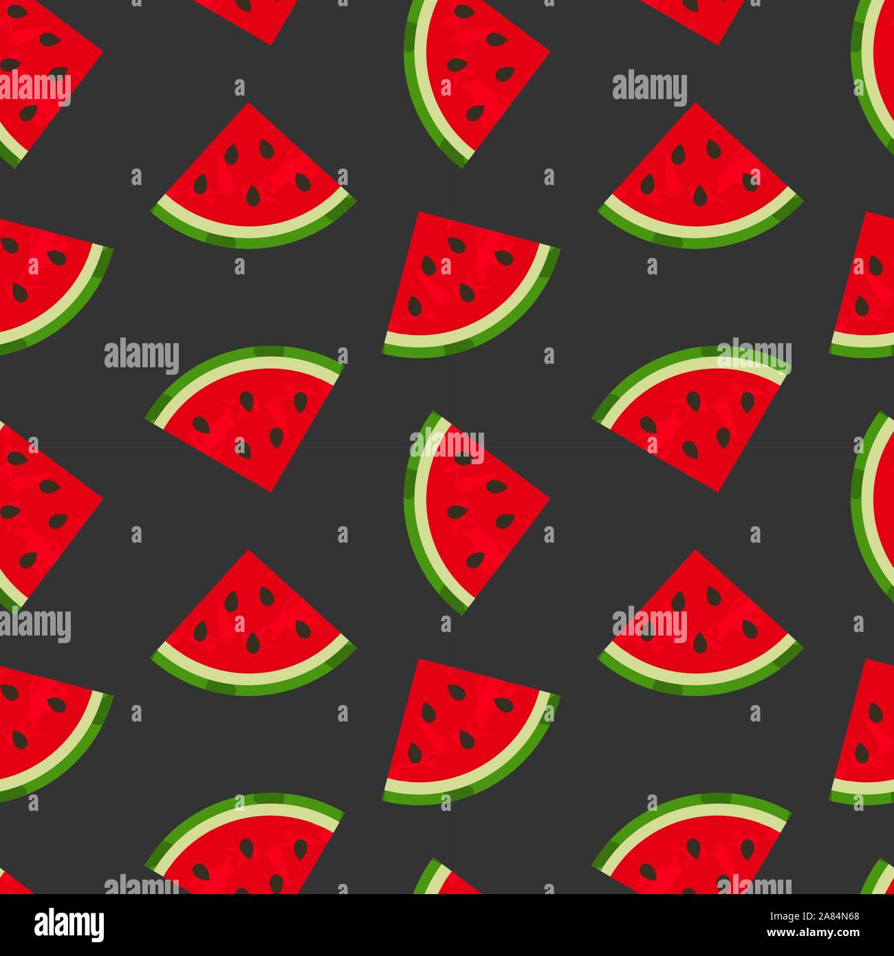 Watermelon slices seamless pattern. Vector illustration Stock Vector ...