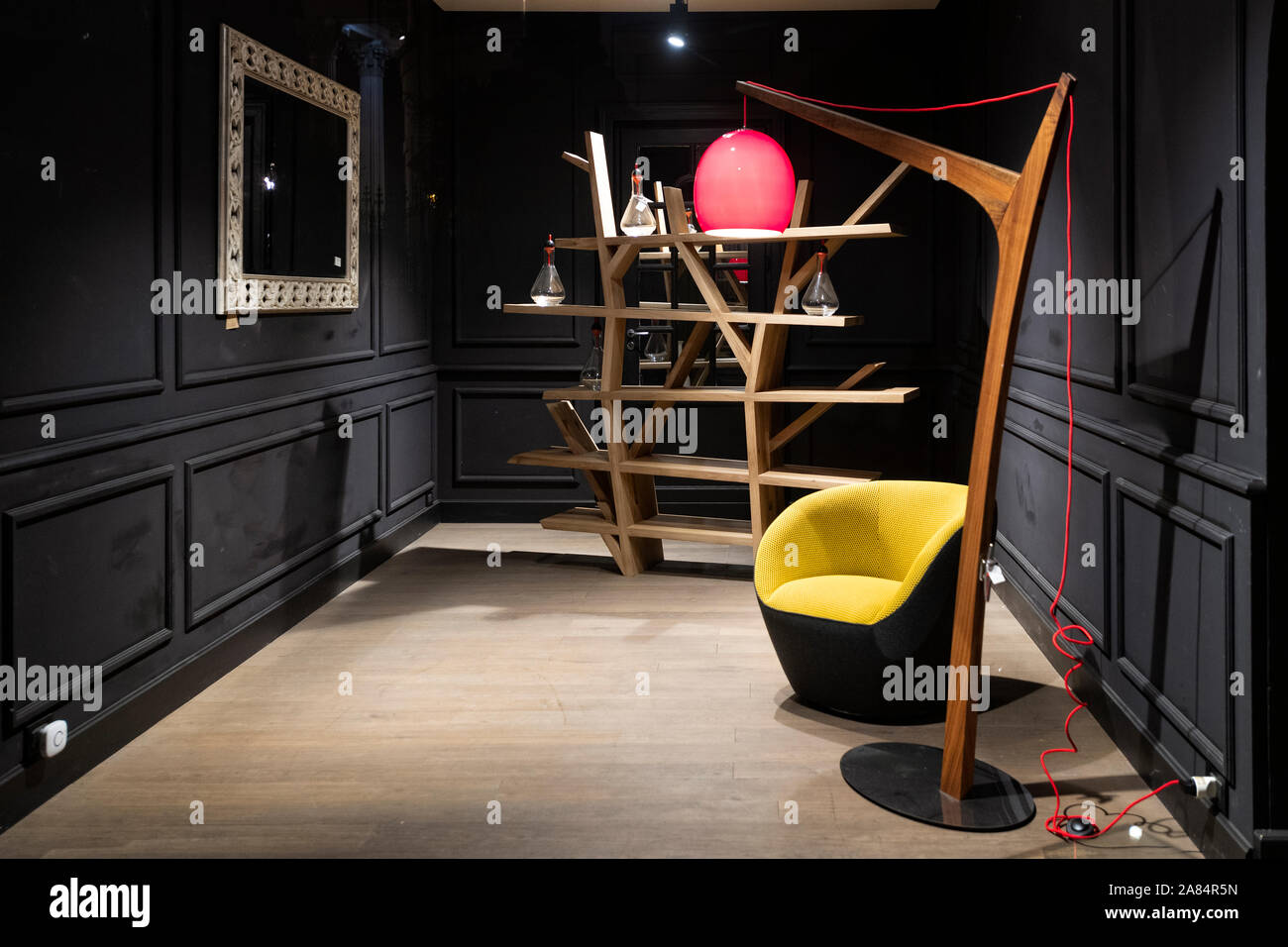 Italy Piedmont Turin - Via della Consolata - Design furniture Stock Photo