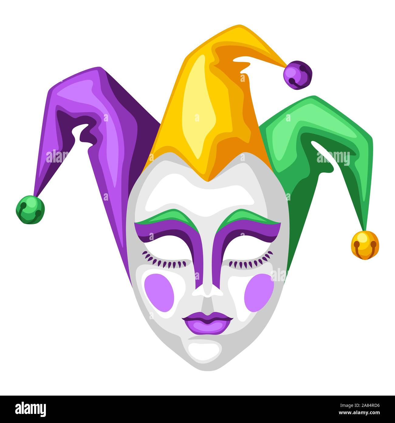 Mardi gras jester mask Stock Vector Images - Alamy