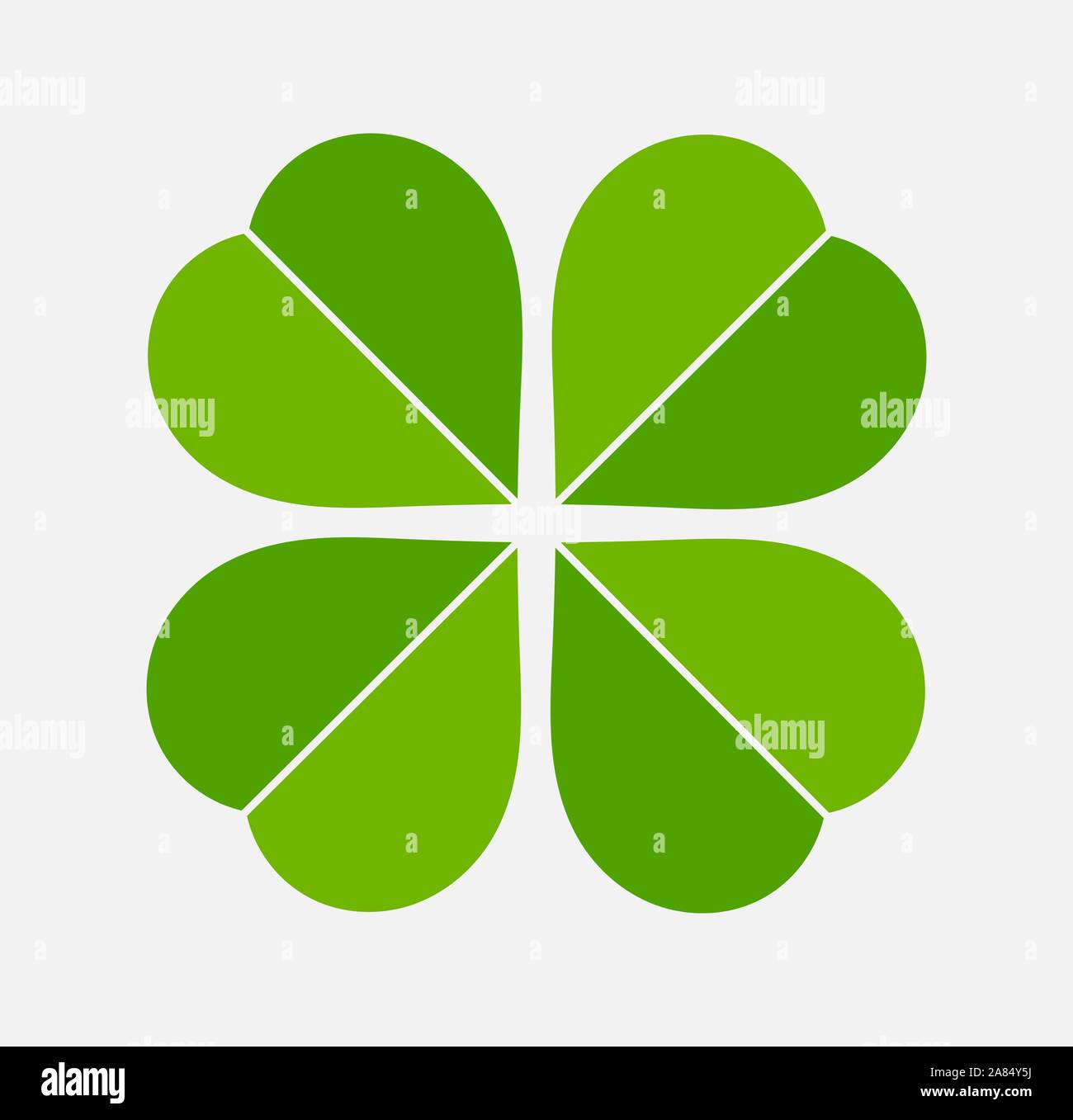 Four leaf green clover icon. Vector illustration Stock Vector Image ...