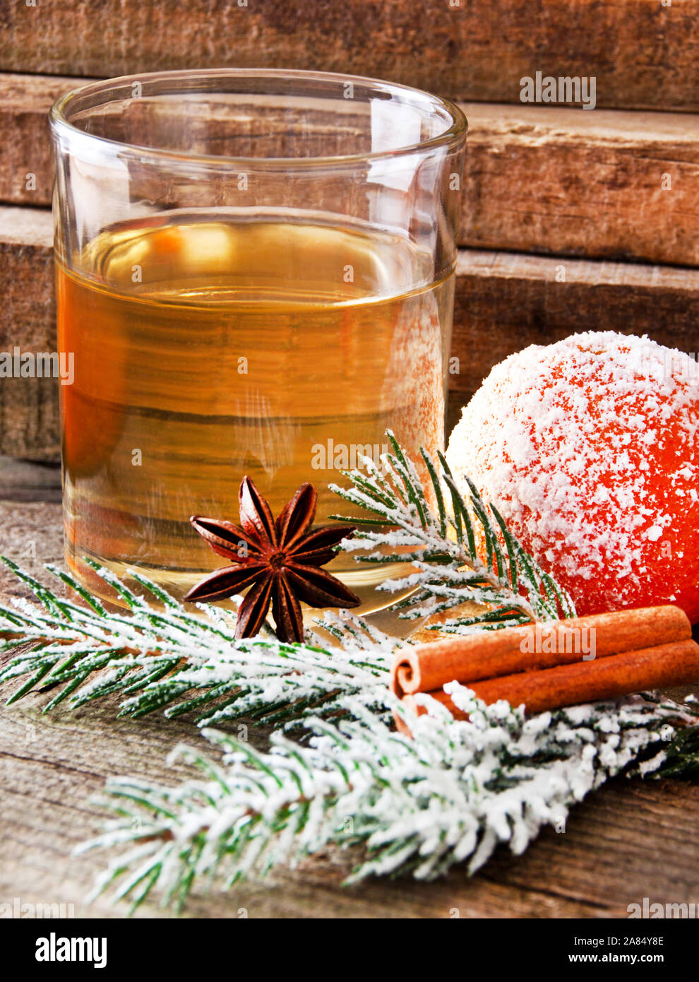 White hot white spiced wine Stock Photo