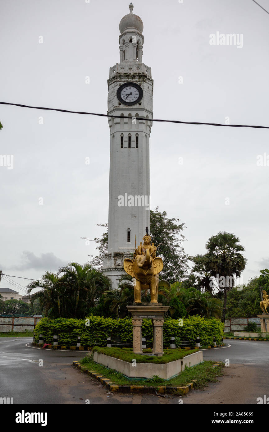 The clock tower Jaffna Stock Photo