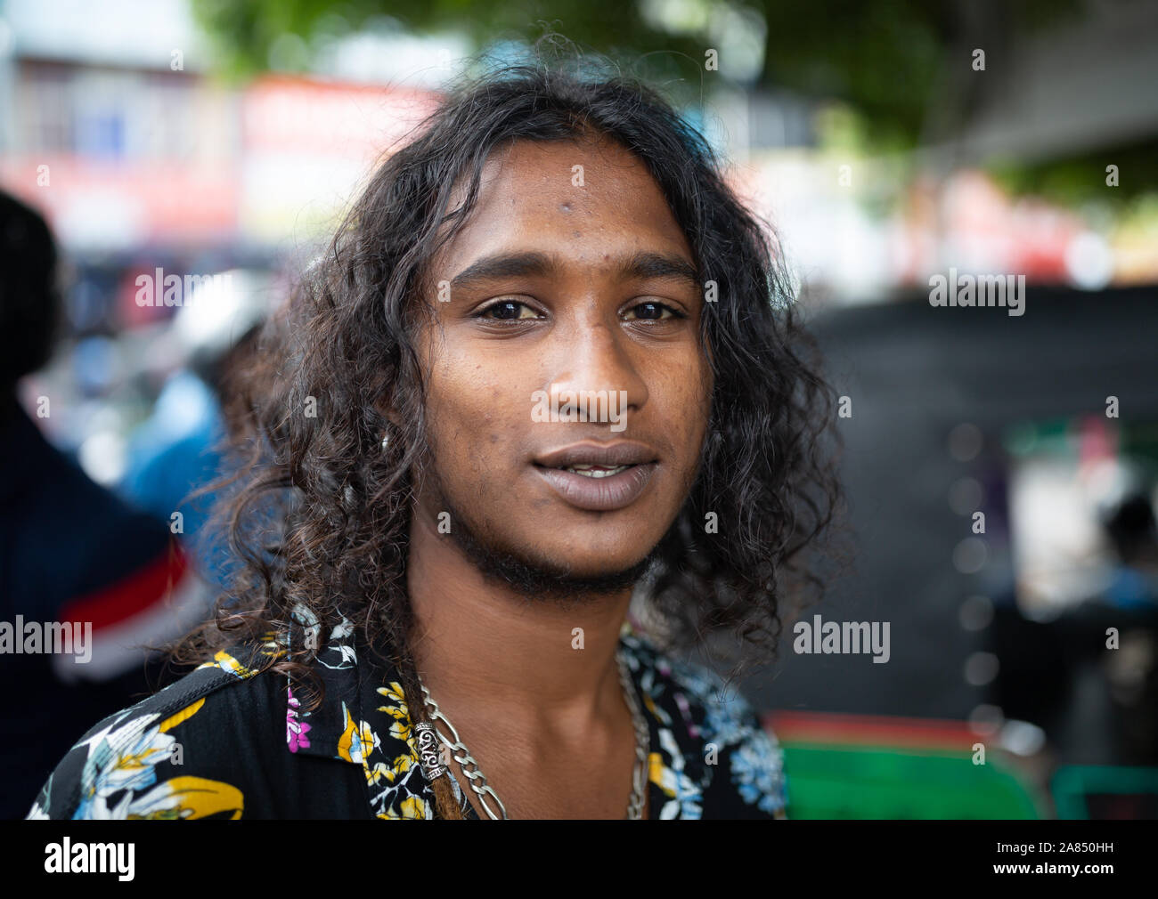 Portrait of Sri Lankan guys Trincomalee Stock Photo