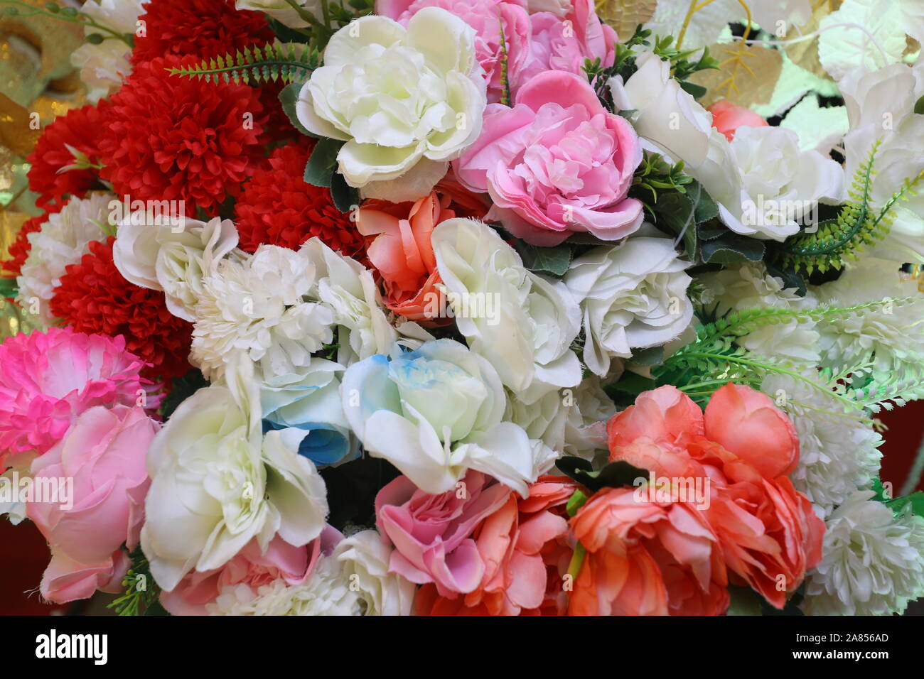 Multi Color Hand Made Paper Flower Wedding Decoration And