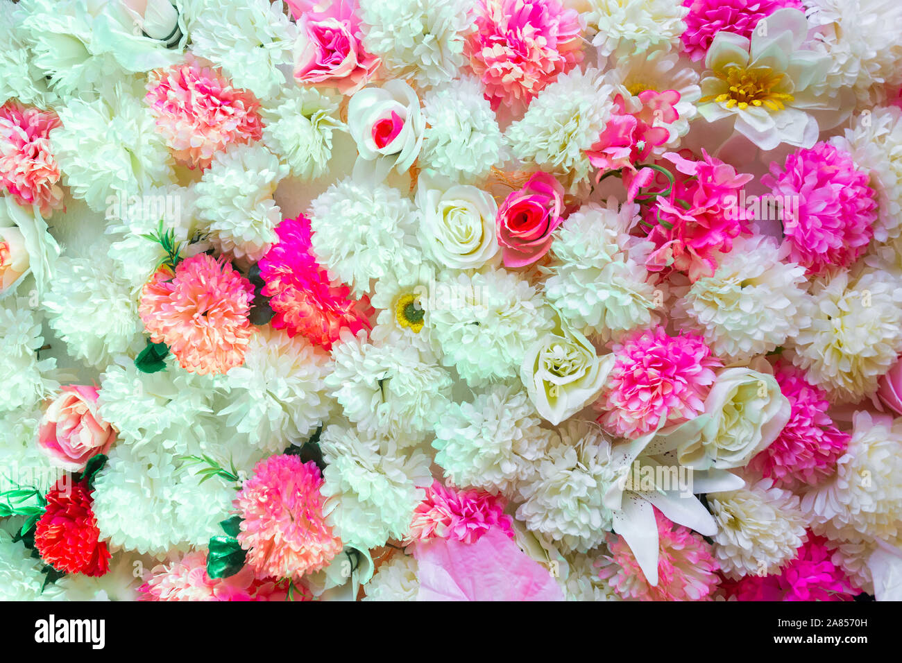 Multi Color Hand Made Paper Flower Wedding Decoration And