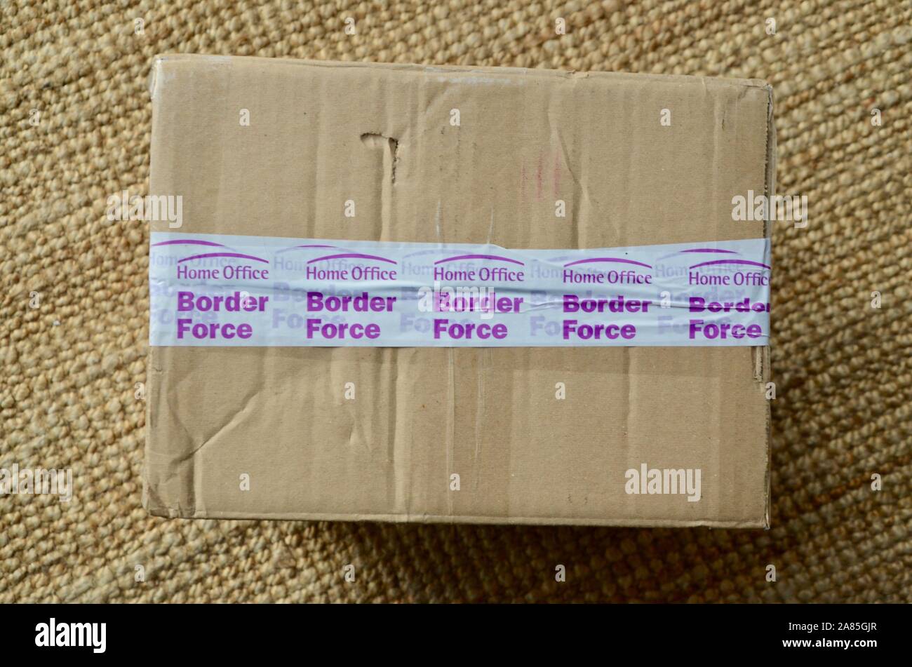 a package posted in the netherlands to the uk that was opened and