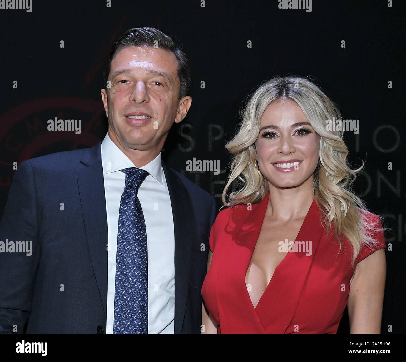 Milan Italy 05th Nov 2019 Milan Eicma 2019 Opening Ceremony Leads Diletta Leotta In The Picture Diletta Leotta Andrea Dell Orto President Of Spaeicma Credit Independent Photo Agency Alamy Live News Stock Photo