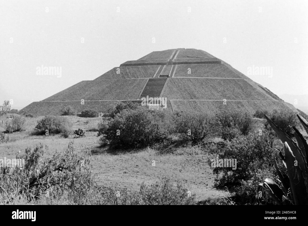 Prähistorische Stadt Teotihuacán, Weltkulturerbe der UNESCO, 1960er. Prehistorical city of Teotihuacán, UNESCO World Heritage Site, 1960s. Stock Photo