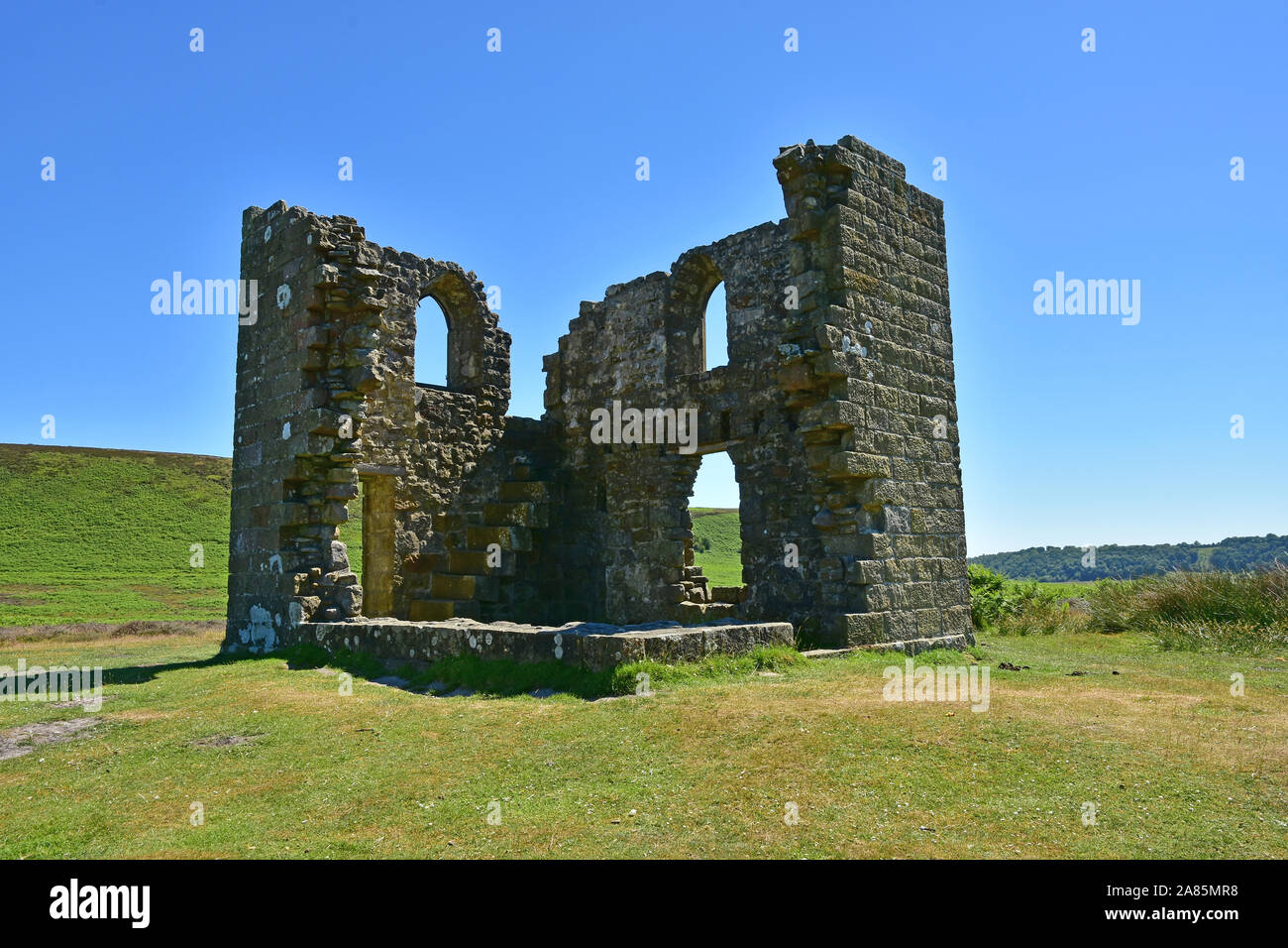 Skelton Tower Folly, Levisham, North Yorkshire Stock Photo