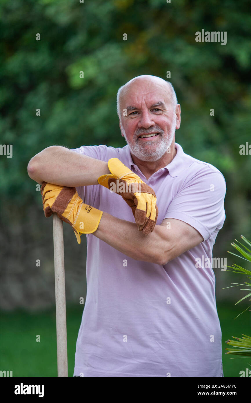 Senior man gardening tools hi-res stock photography and images - Alamy