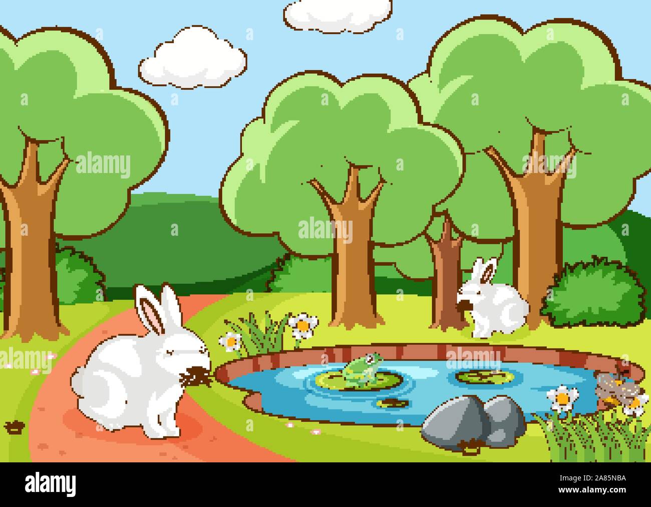 Frog water africa Stock Vector Images - Alamy