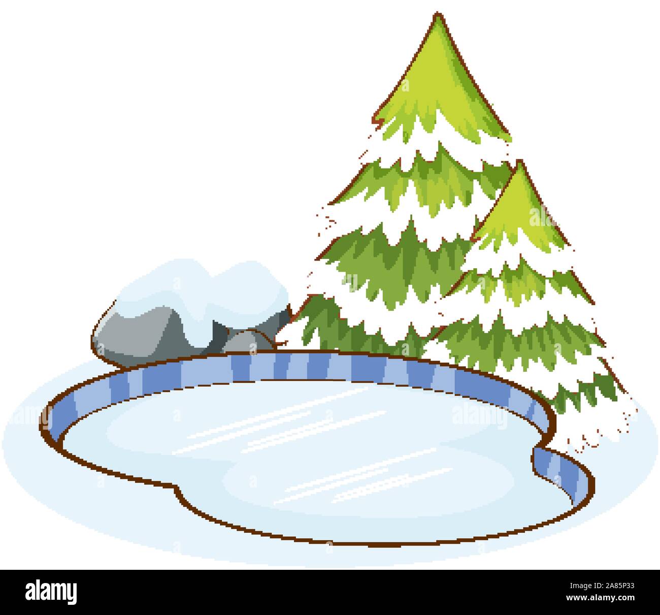 Background ice on pond Stock Vector Images - Alamy