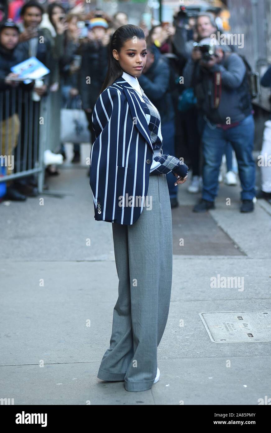 New York, NY, USA. 6th Nov, 2019. Ella Balinska out and about for ...