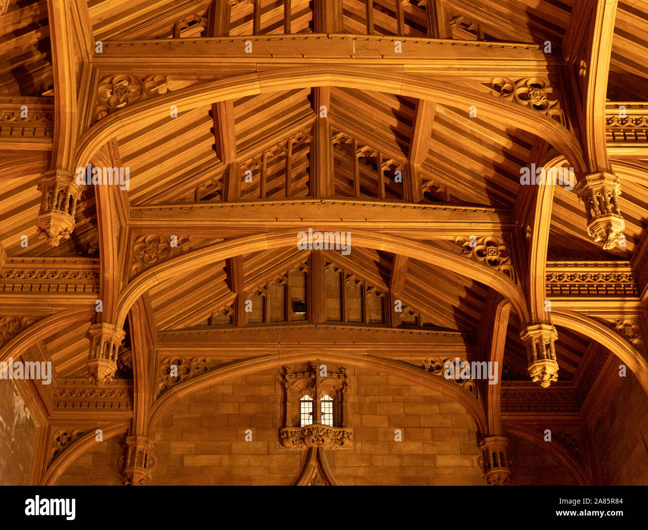 The Kings Hall at Bamburgh Castle, Northumberland, UK Stock Photo