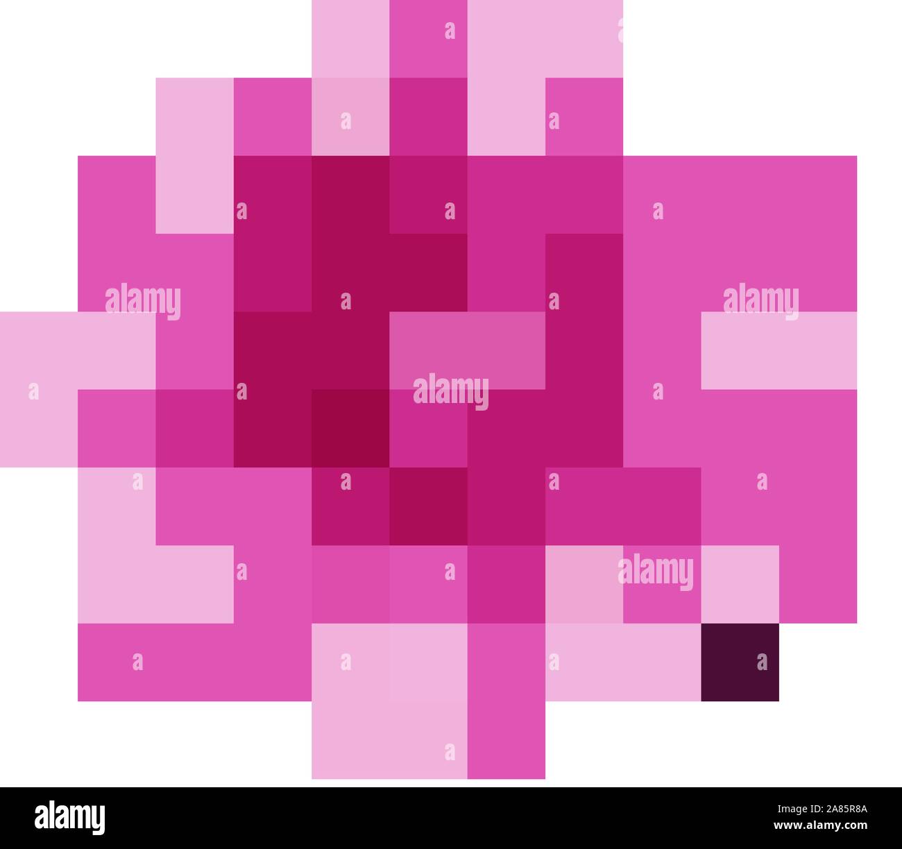 Single flower in pink color illustration Stock Vector Image & Art - Alamy