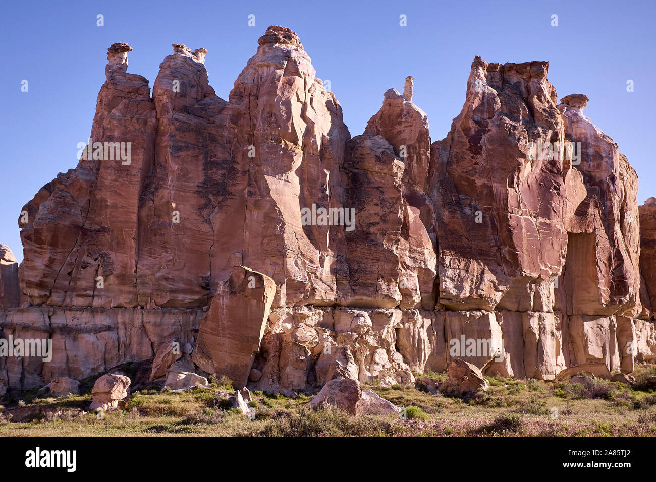 The White Rocks in Utah, USA Stock Photo