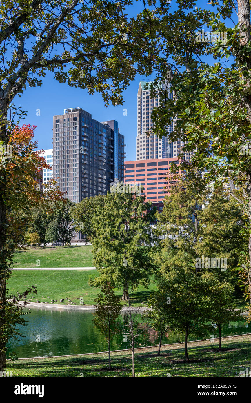 Grounds around the Gateway Arch Stock Photo