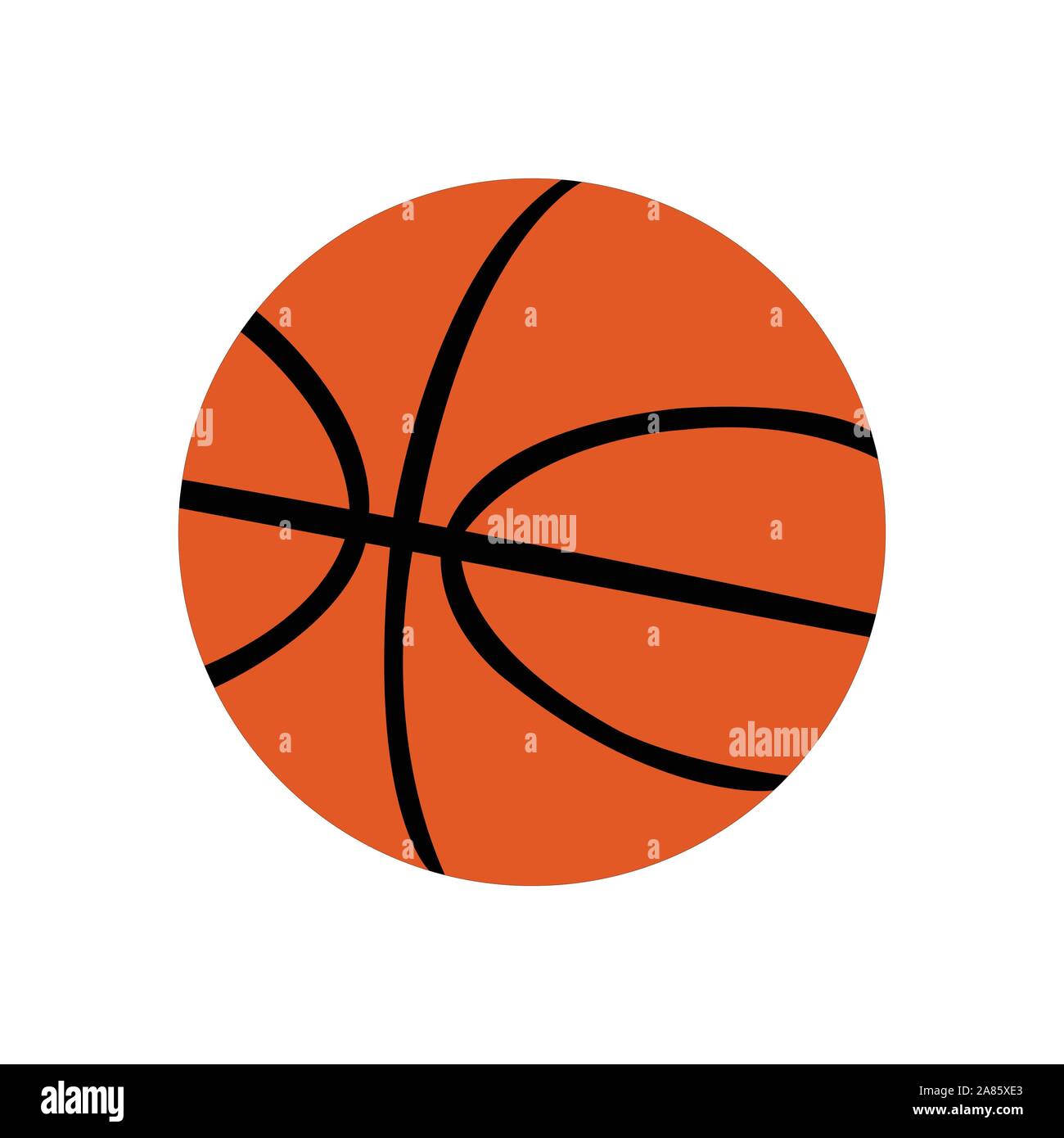 Orange basketball with iconic lines on a white backdrop Stock Vector Image & Art Alamy