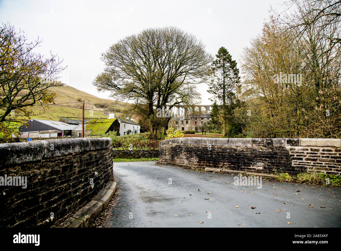 A bridge over the River Dee at Cowgill, Dentdale, North Yorkshire