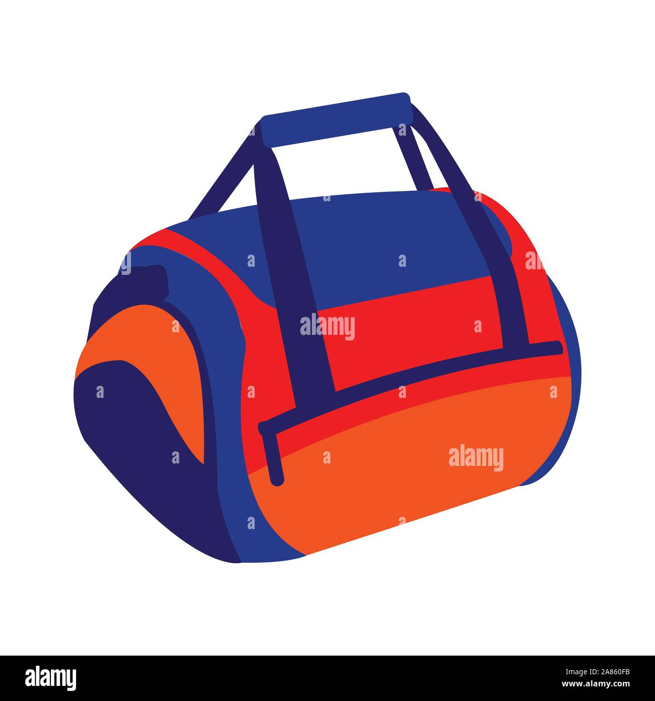 Awesome looking well colour blended duffel bag Stock Vector