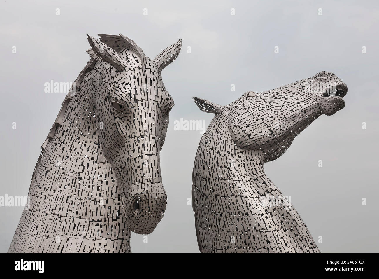 the Kelpie statues in scotland Stock Photo Alamy