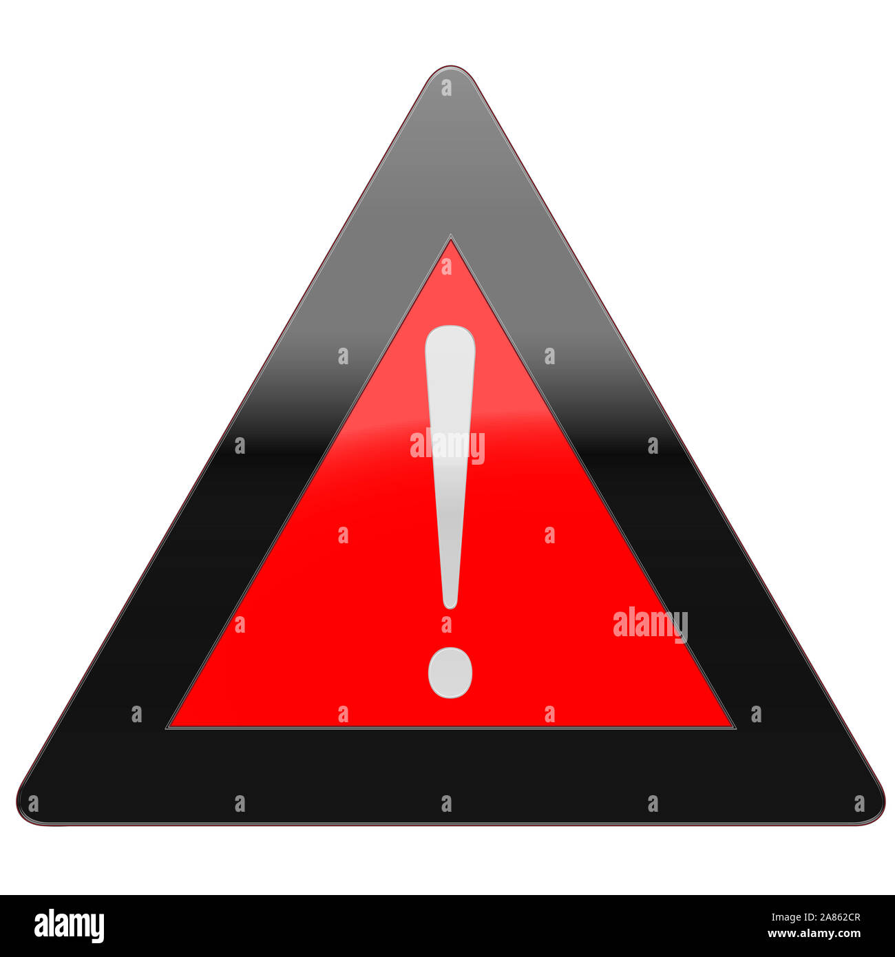 Red triangle exclamation mark Cut Out Stock Images & Pictures - Alamy