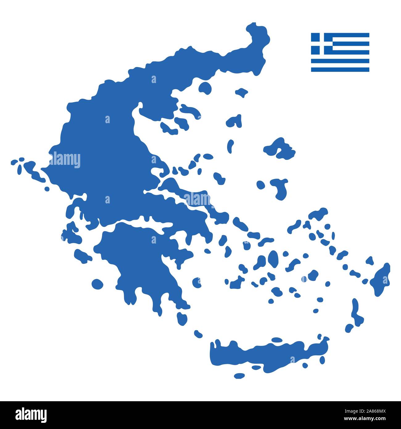Greece map and flag vector illustration eps 10 Stock Vector Image & Art ...