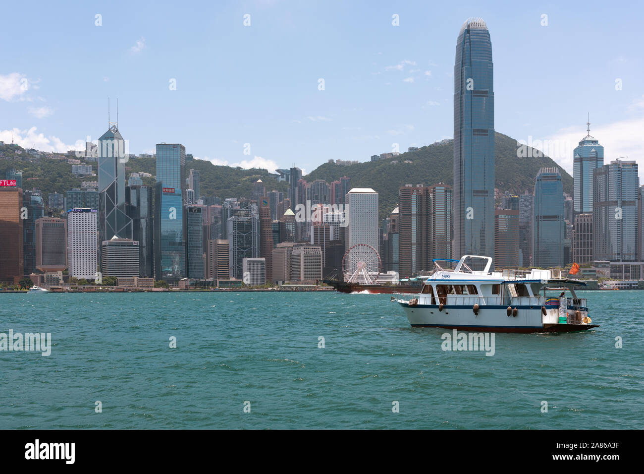 Hong Kong Island from the Victoria Harbor in Kowloon Stock Photo Alamy