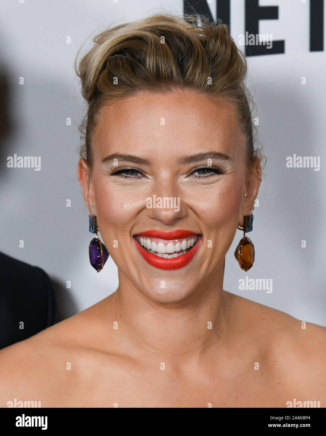 05 November 2019 - Los Angeles, California - Scarlett Johansson. Netflix's 'Marriage Story' Los Angeles Premiere held at DGA Theatre. Photo Credit: Billy Bennight/AdMedia /MediaPunch Stock Photo
