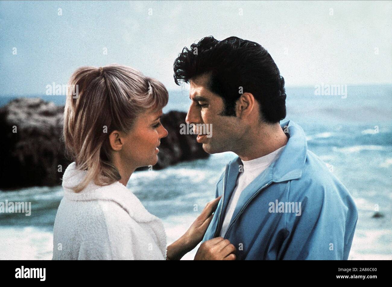 NEWTON-JOHN,TRAVOLTA, GREASE, 1978 Stock Photo