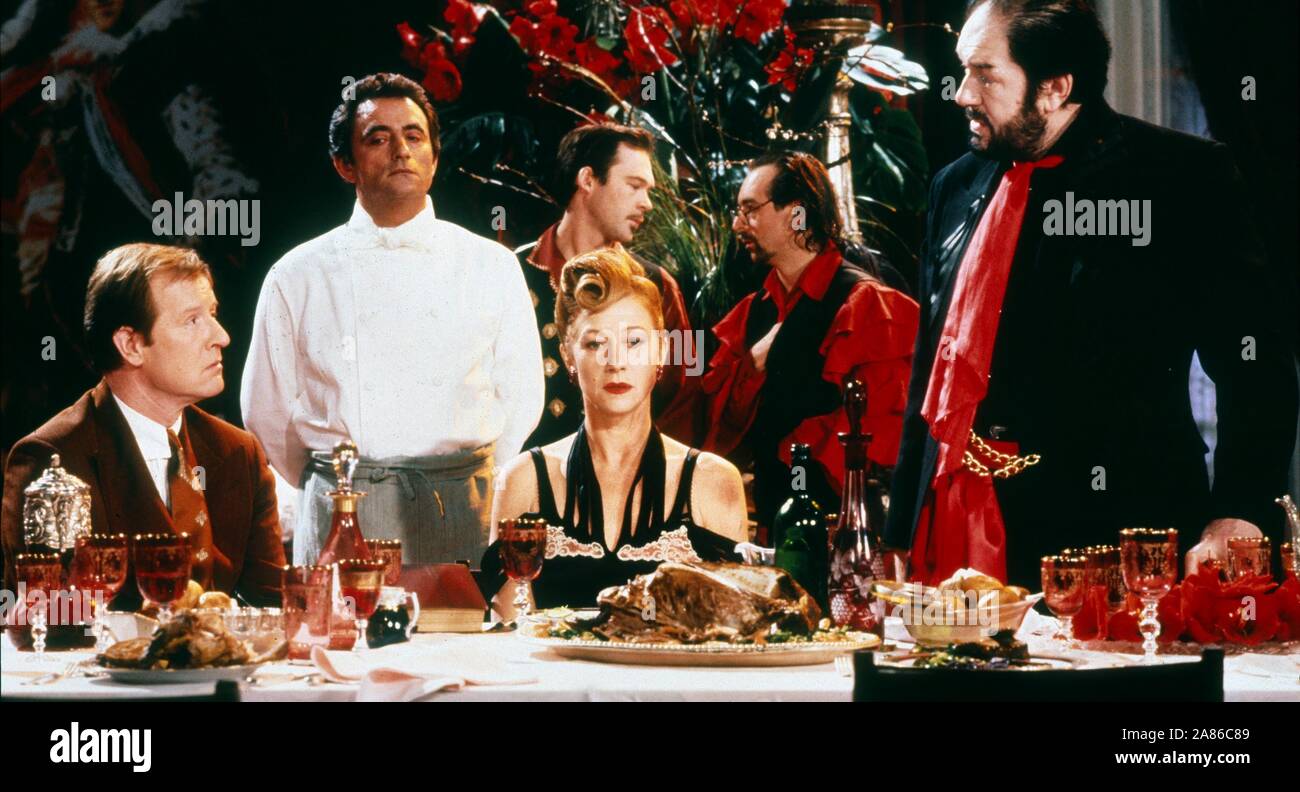HOWARD,BOHRINGER,STEWART,MIRREN,COOK,GAMBON, THE COOK  THE THIEF  HIS WIFE and HER LOVER, 1989 Stock Photo