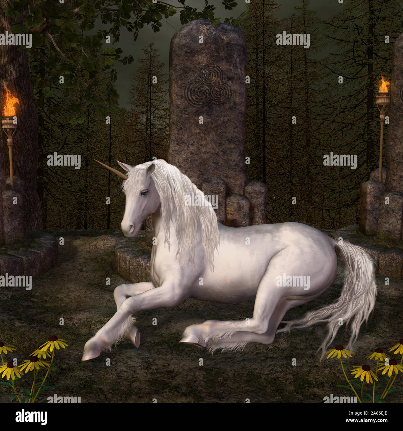 White unicorn hires stock photography and images Alamy