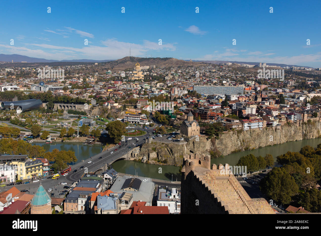 Tbilisi. 6th Nov, 2019. Photo taken on Nov. 6, 2019 shows a view of Tbilisi, capital of Geogria. Credit: Bai Xueqi/Xinhua/Alamy Live News Stock Photo