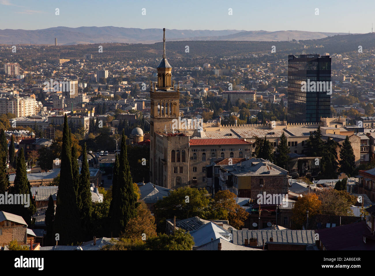 Tbilisi. 6th Nov, 2019. Photo taken on Nov. 6, 2019 shows the building of Georgian National Academy of Sciences in Tbilisi, capital of Geogria. Credit: Bai Xueqi/Xinhua/Alamy Live News Stock Photo