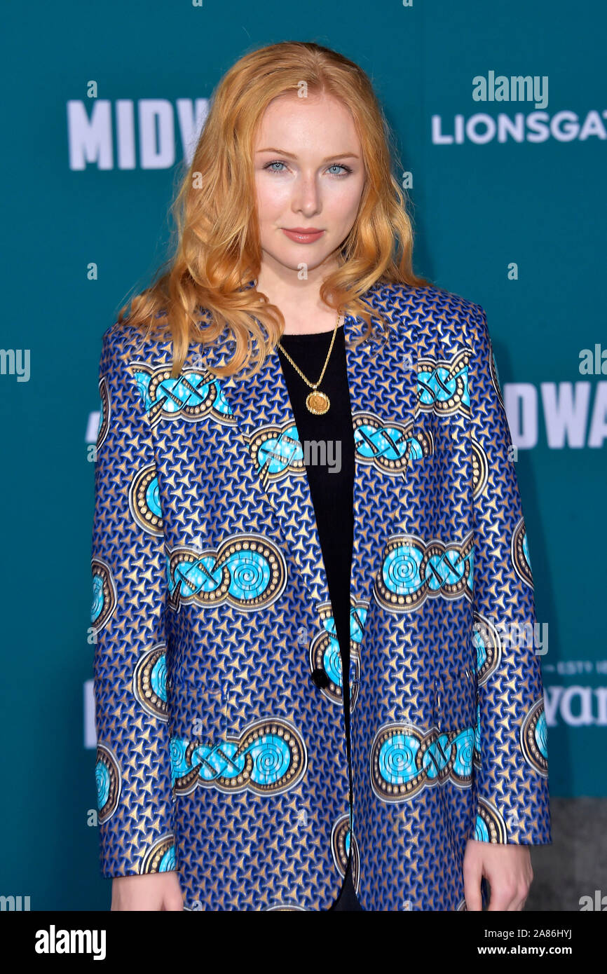 Los Angeles, USA. 05th Nov, 2019. Molly C. Quinn attending the 'Midway' premiere at Regency Village Theatre on November 05, 2019 in Los Angeles, California Credit: Geisler-Fotopress GmbH/Alamy Live News Stock Photo