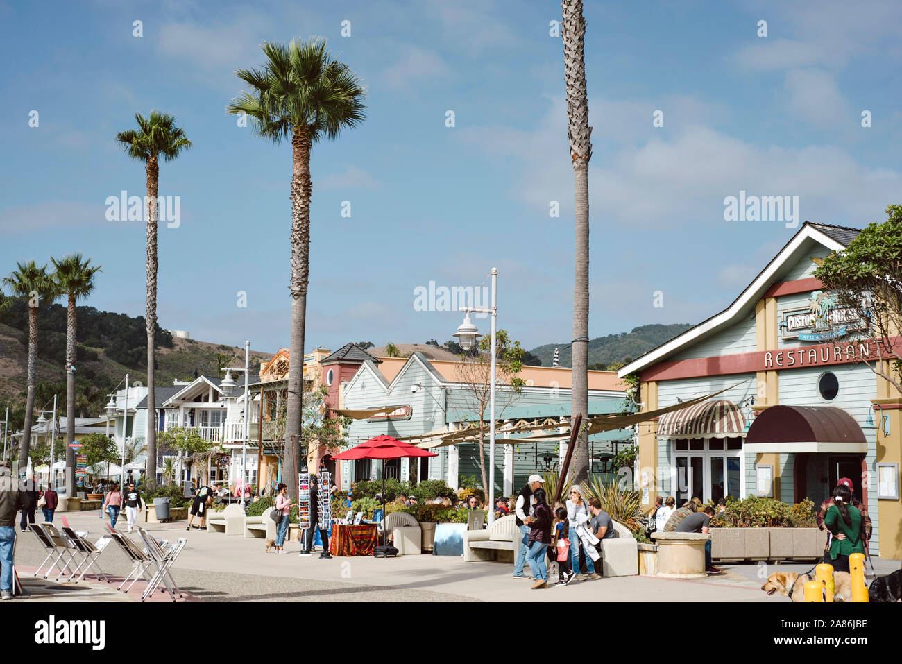 Avila Beach, California/USA October 27, 2019 Sunny Day at the Avila