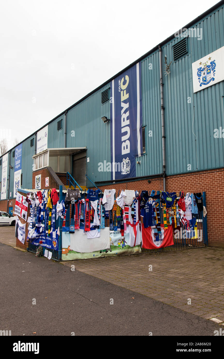 Bury Football Club, Gigg Lane, Bury expelled from the football league November 2019 Stock