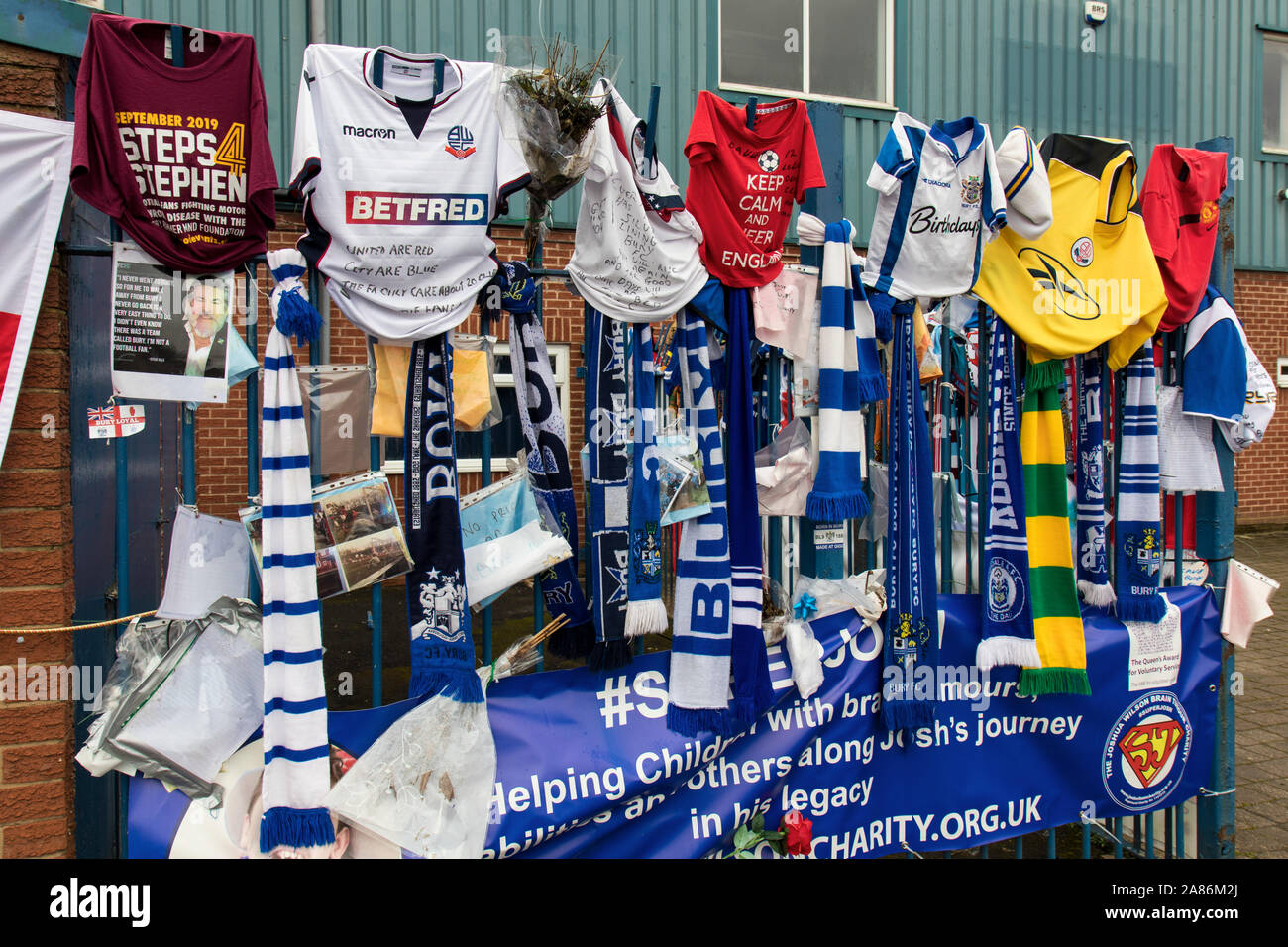 Bury Football Club, Gigg Lane, Bury expelled from the football league November 2019 Stock